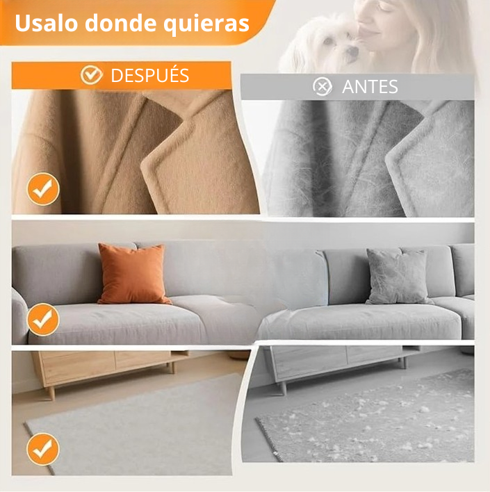 PetClean™ Guante removedor de pelo para mascotas - ¡Suave, Eficaz y Cómodo!