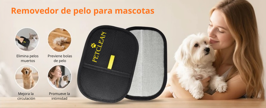 PetClean™ Guante removedor de pelo para mascotas - ¡Suave, Eficaz y Cómodo!